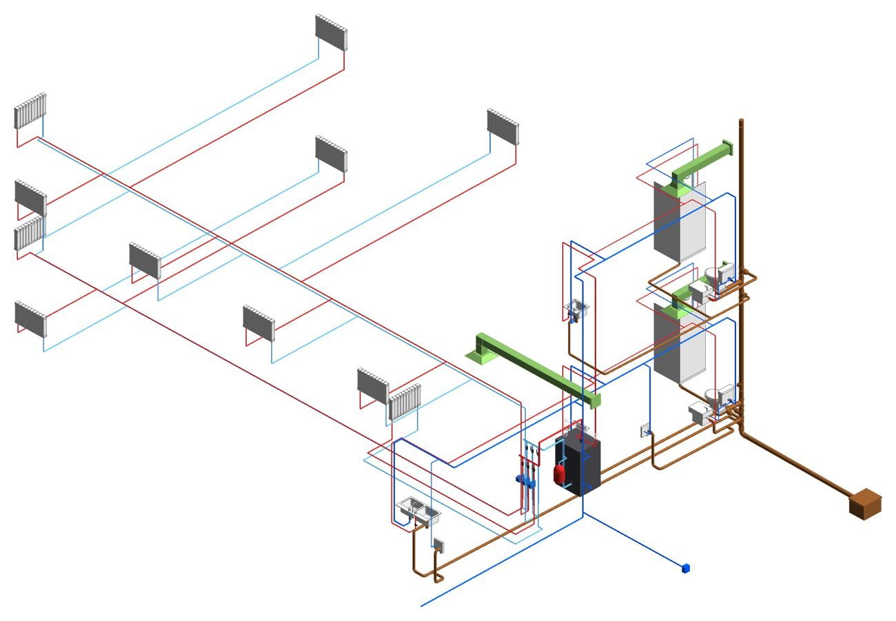 MEP only: plumbing, heating, ventilation
